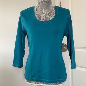 Valerie Stevens Women's Top, Size M, 100% Cotton, NWT